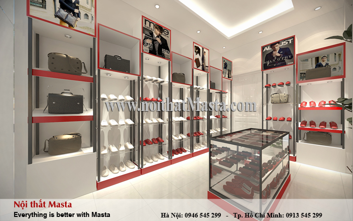 thiết kế shop thời trang nam chị Thuận Thái Bình